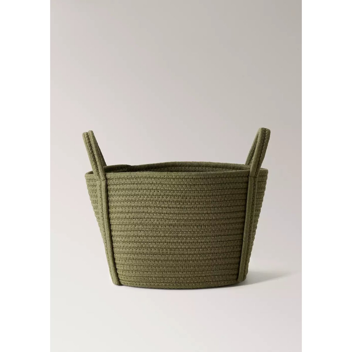 Petit panier enfant en coton kaki, MANGO HOME