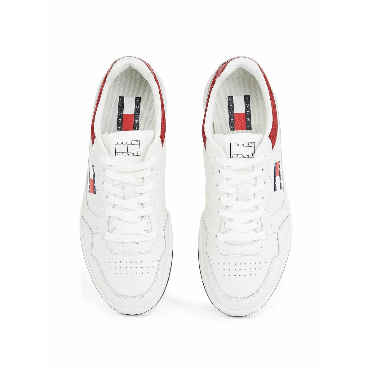Baskets Cupsole Ess blanc/bleu/rouge, TOMMY JEANS