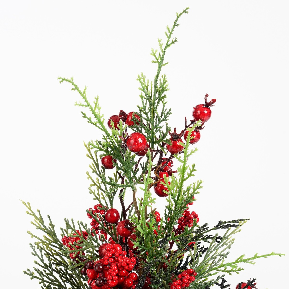 Sapin de Noël artificiel CEDER rouge, MICA DECORATIONS