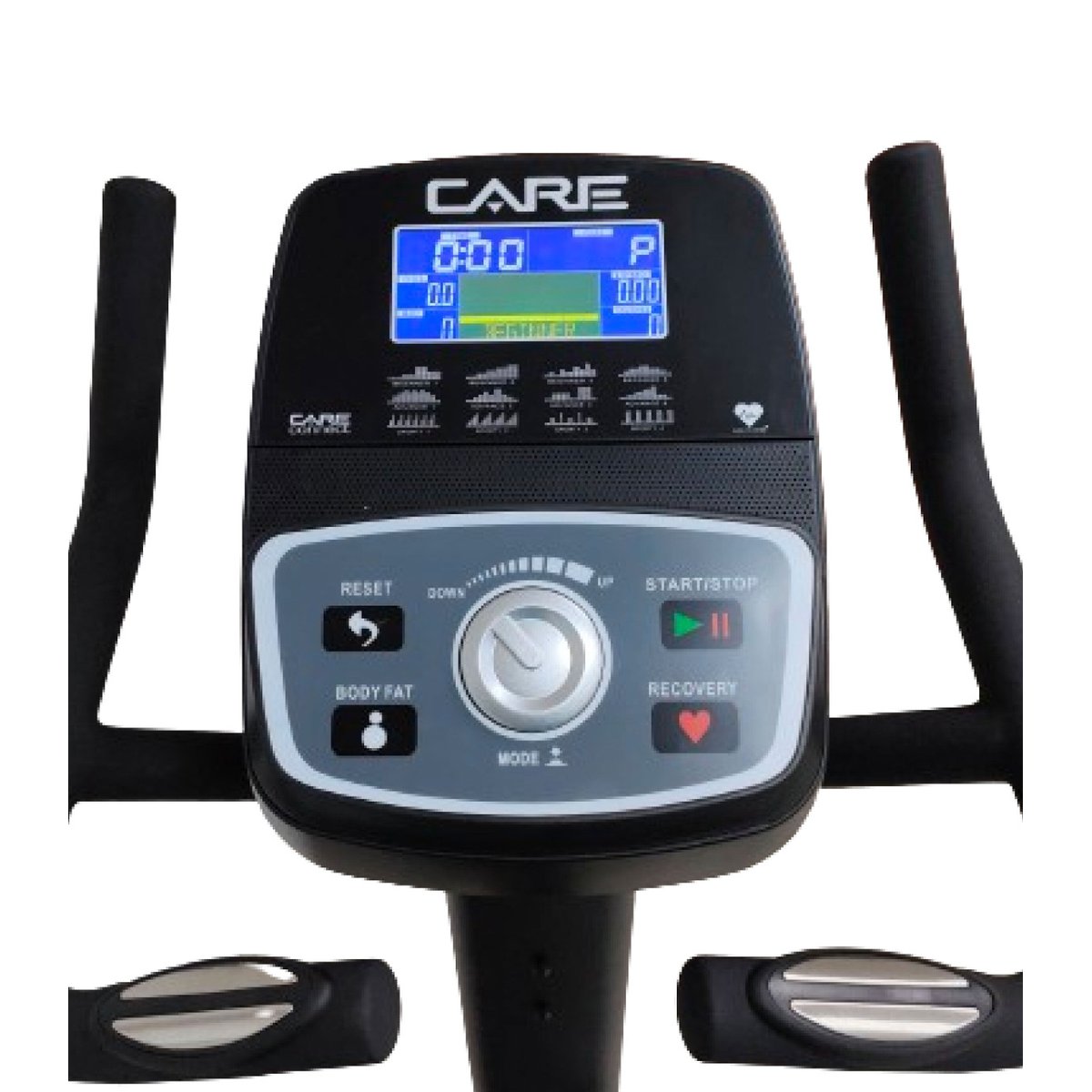 Vélo d'appartement auto-alimenté - TELIS - ergomètre connecté noir, CARE FITNESS