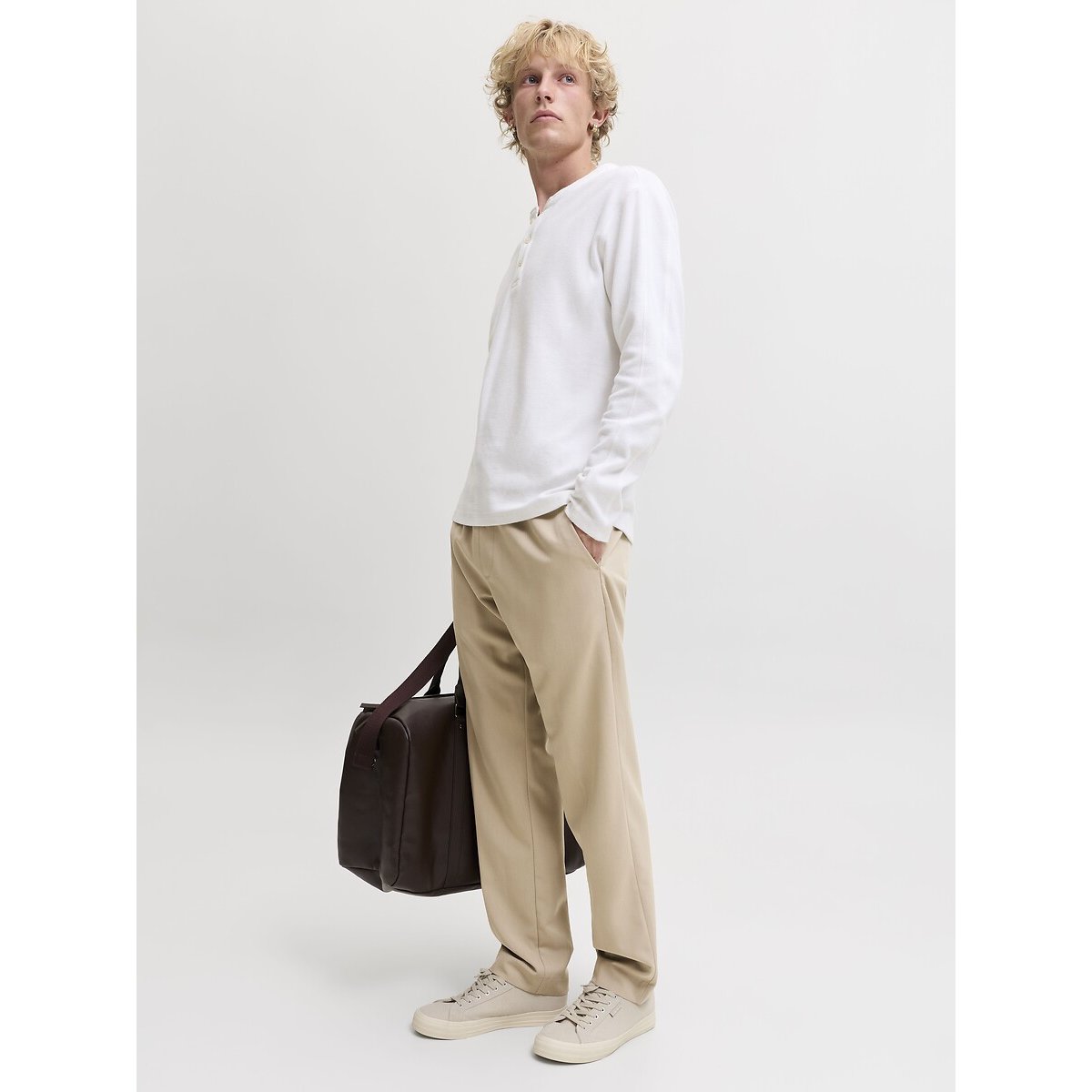 Woven Drawstring Chinos beige, JACK & JONES