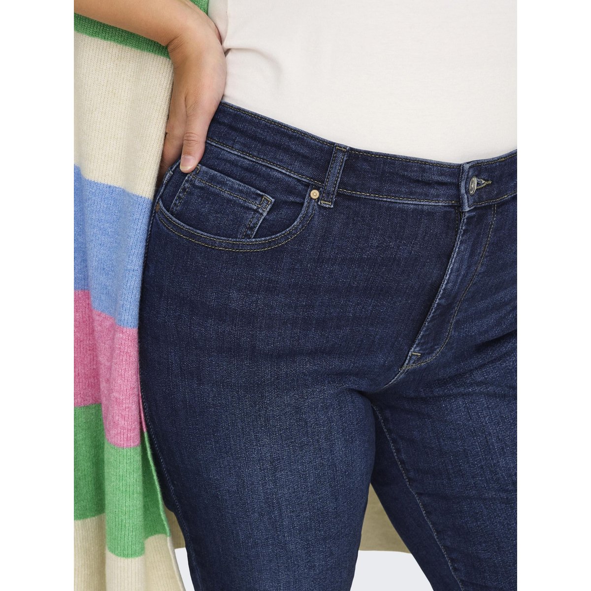 Jean Slim dark blue denim, ONLY CARMAKOMA