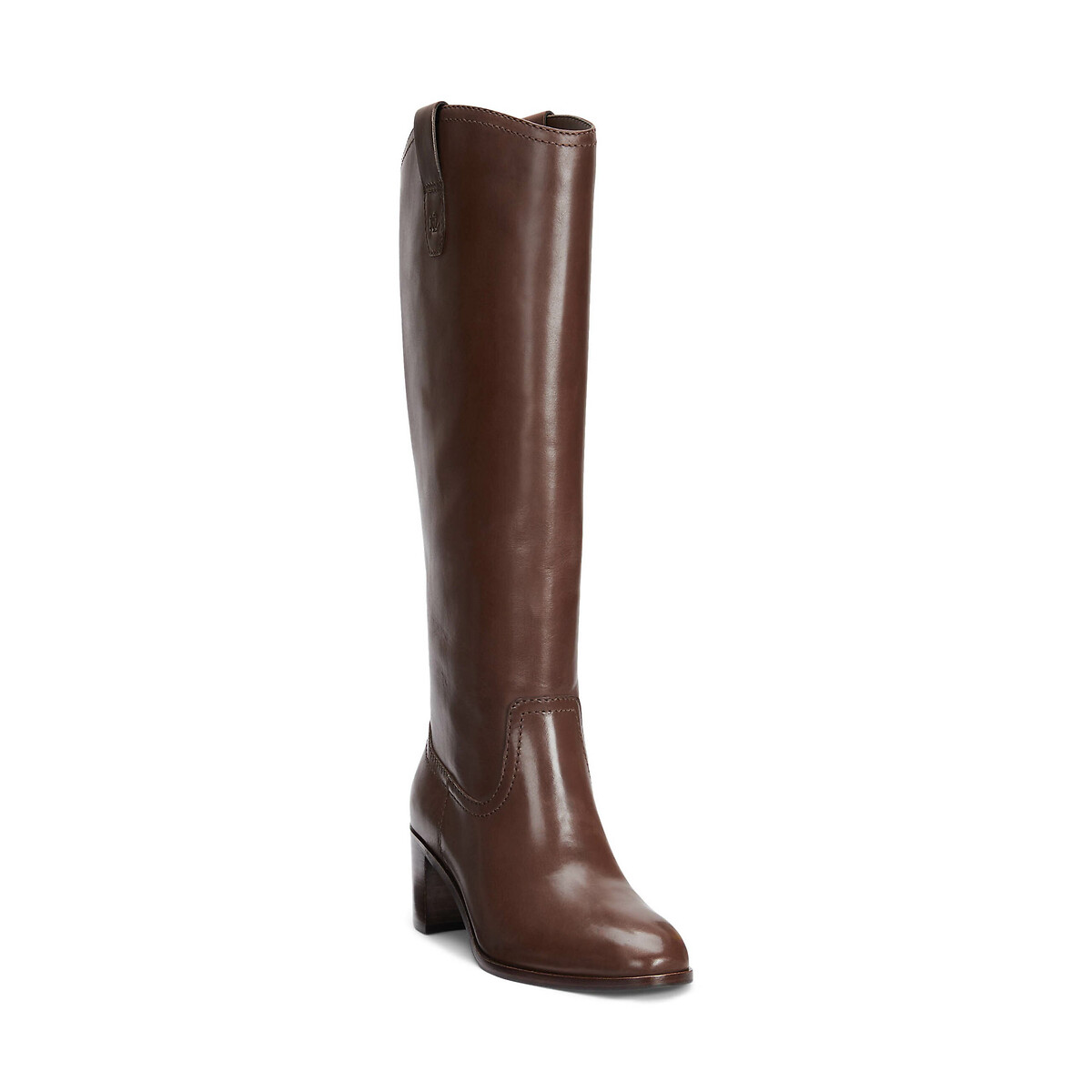 Carla Knee-High Boots with Block Heel brown, LAUREN RALPH LAUREN