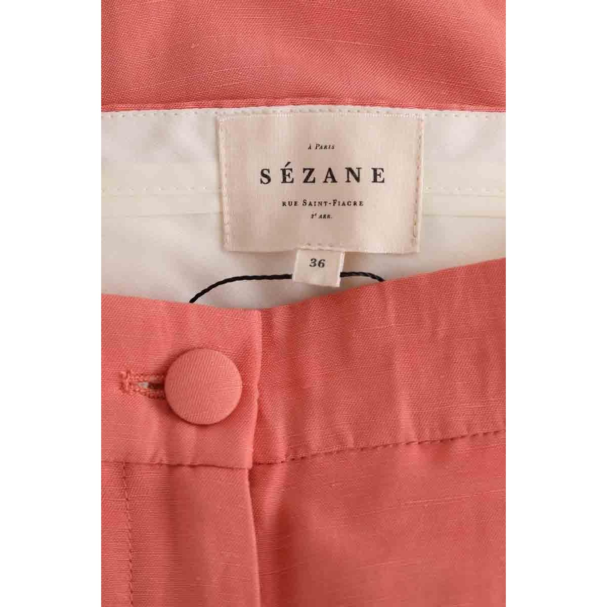 Pantalon droit - Très Bon État rose, SEZANE