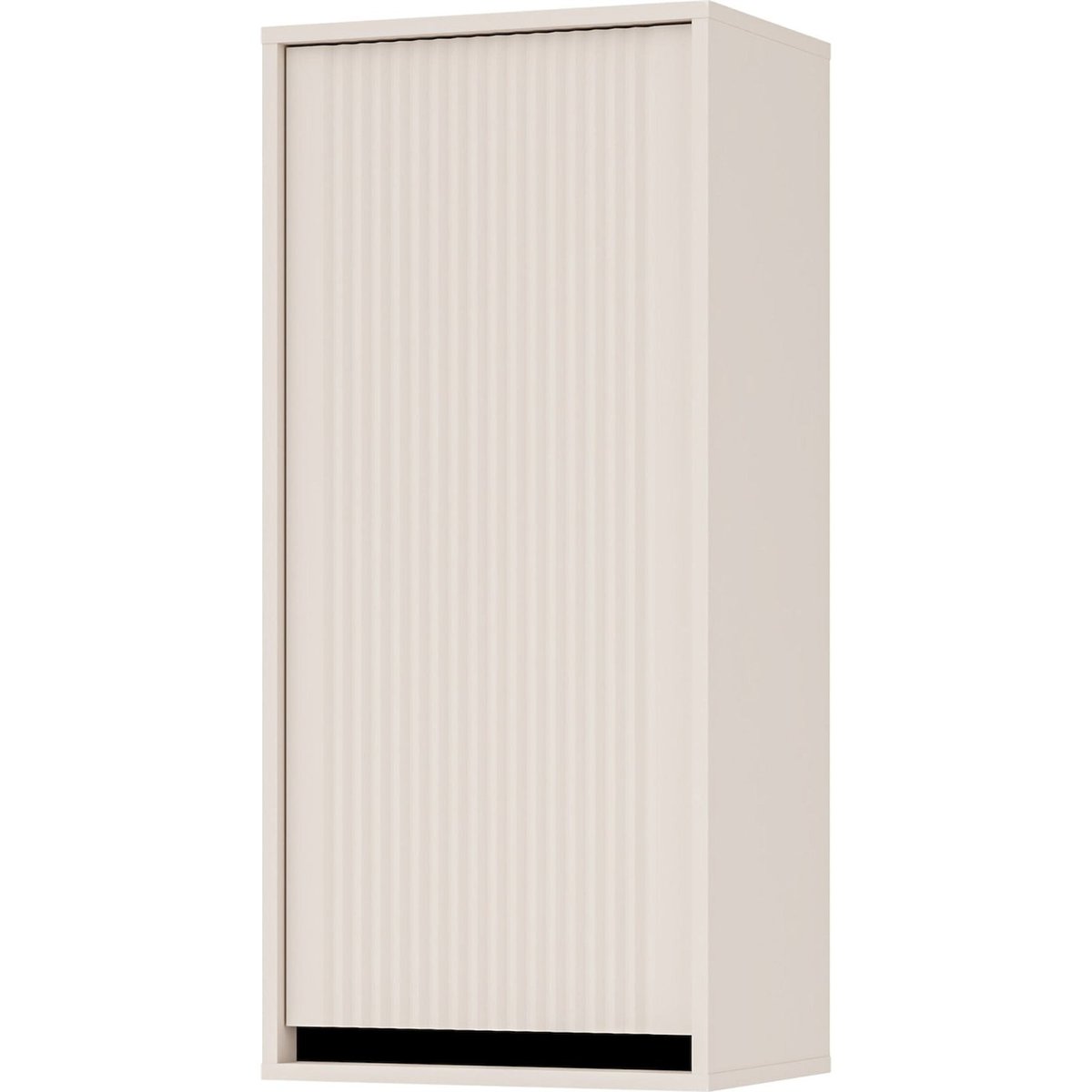 Armoire murale rainurée collection OSAKA beige sable, RECOLLECTION