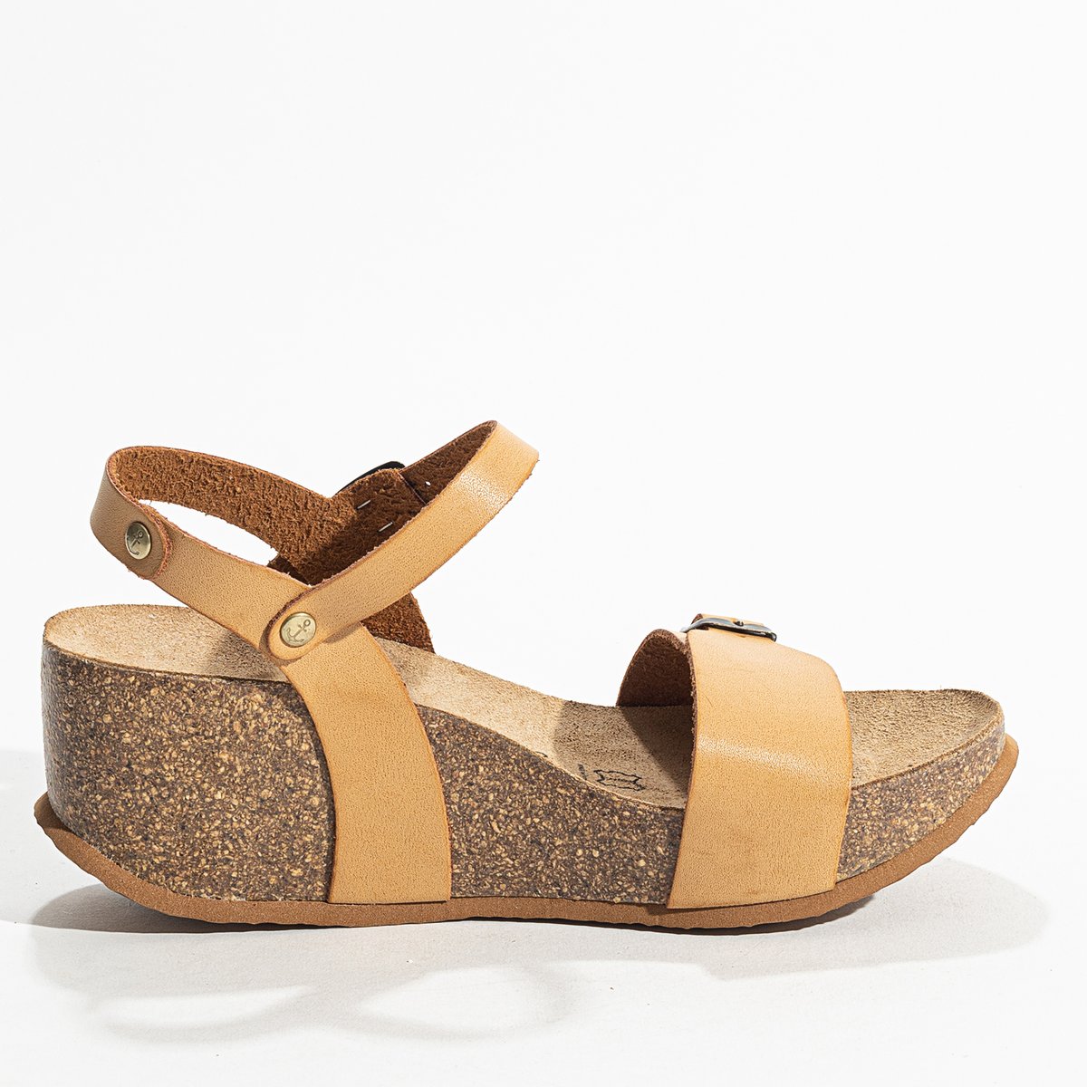 Sandales en cuir AVON camel, BAYTON