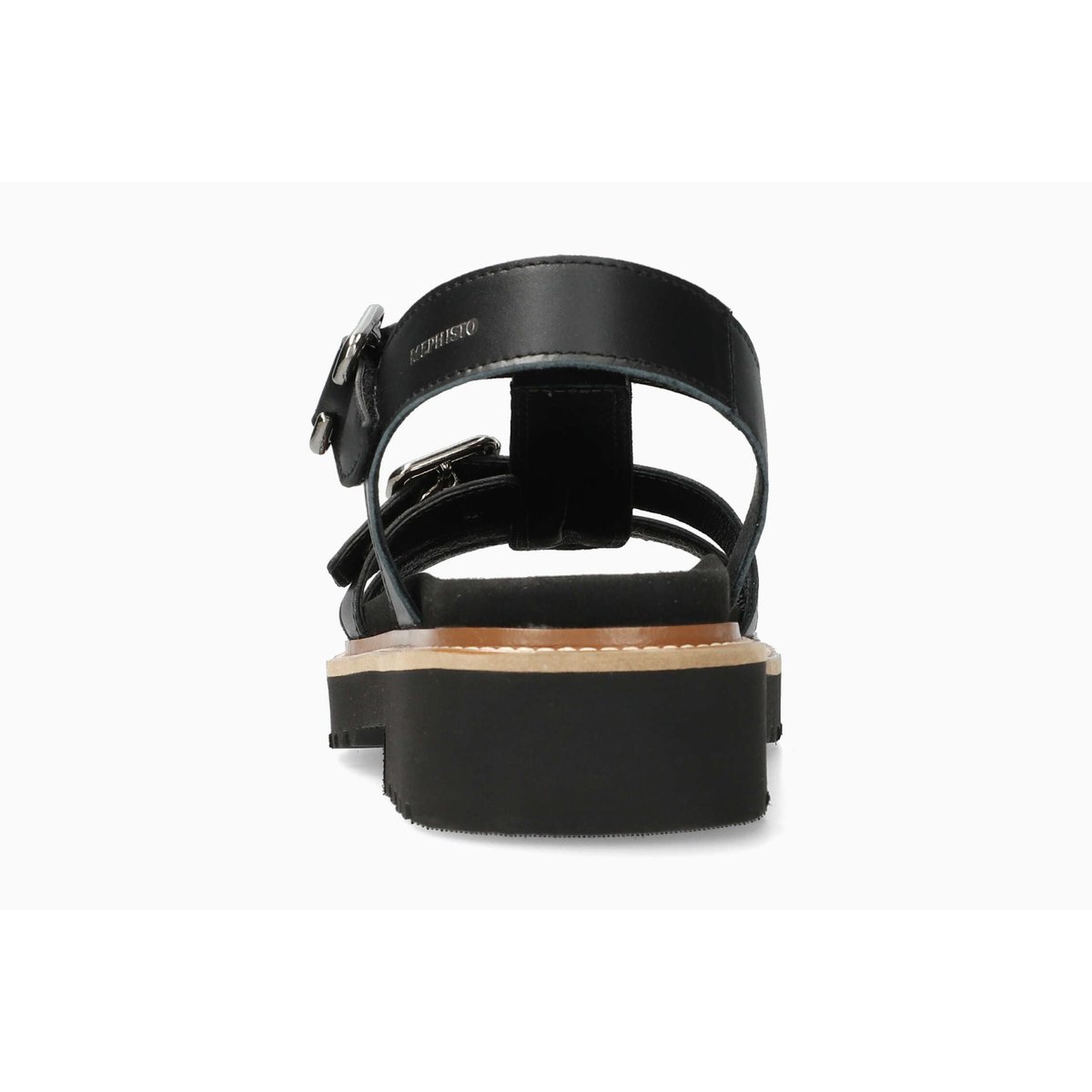 Sandales en cuir VALNY noir p5147359, MEPHISTO