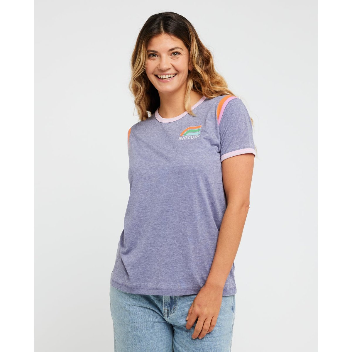 T-shirt SURF Side RINGER marine, RIP CURL