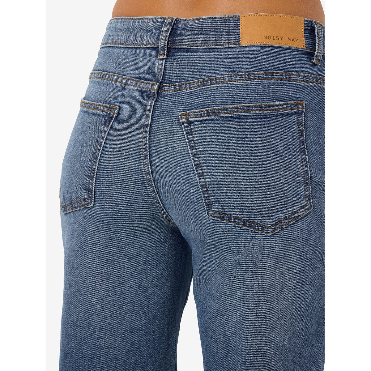 Jean Droit bleu - medium blue denim1, NOISY MAY