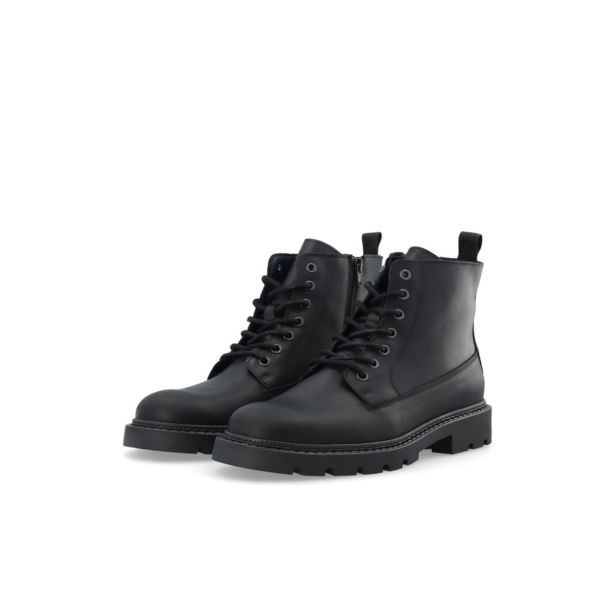 Bottes À Lacets black1, BIANCO