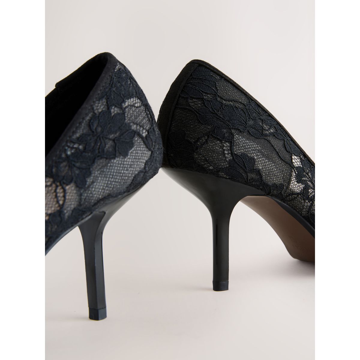 Escarpins à nœud et dentelle forever comfort® noir, NEXT