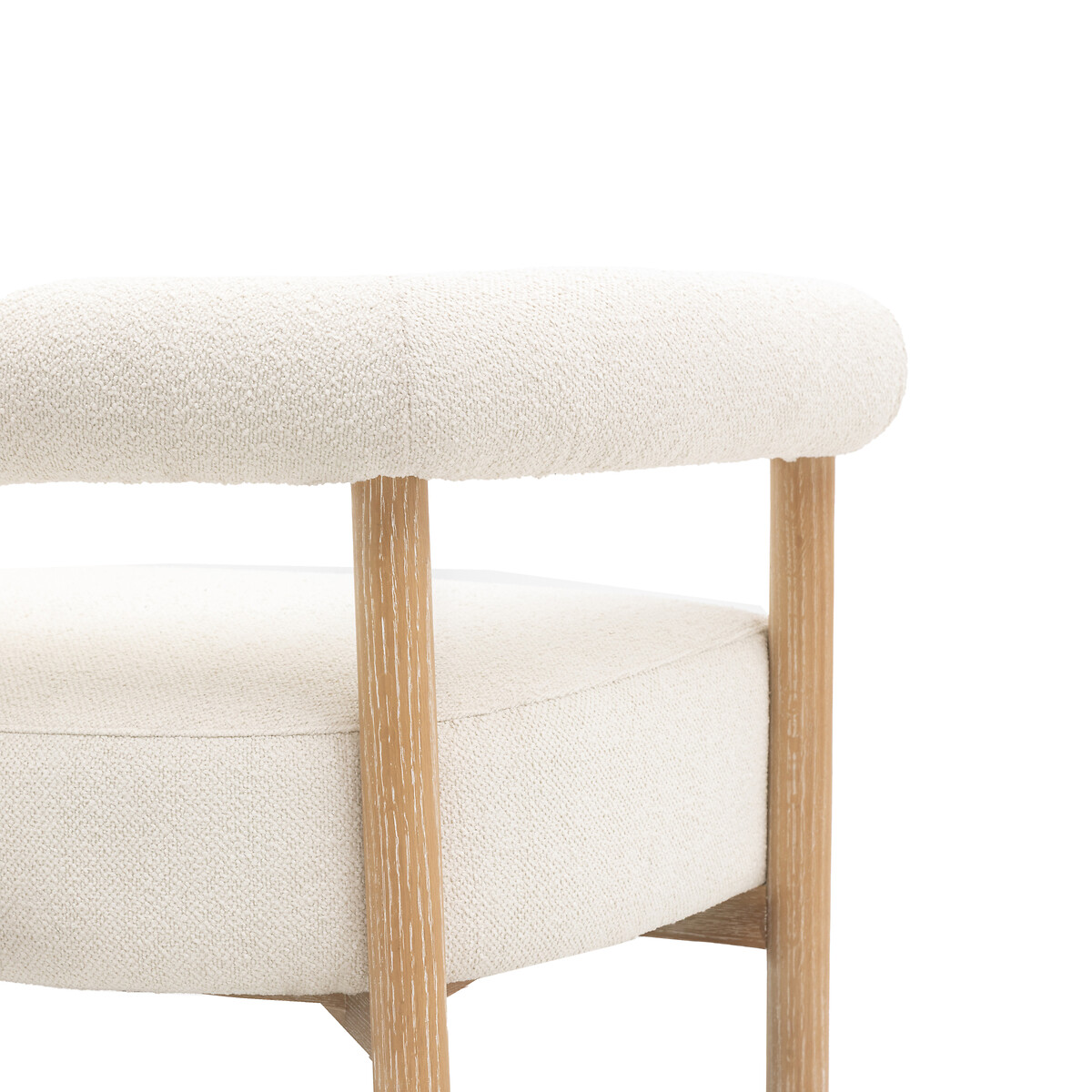Aretha Mid-Century Boucle 2-Seater Accent Sofa cream, SO'HOME
