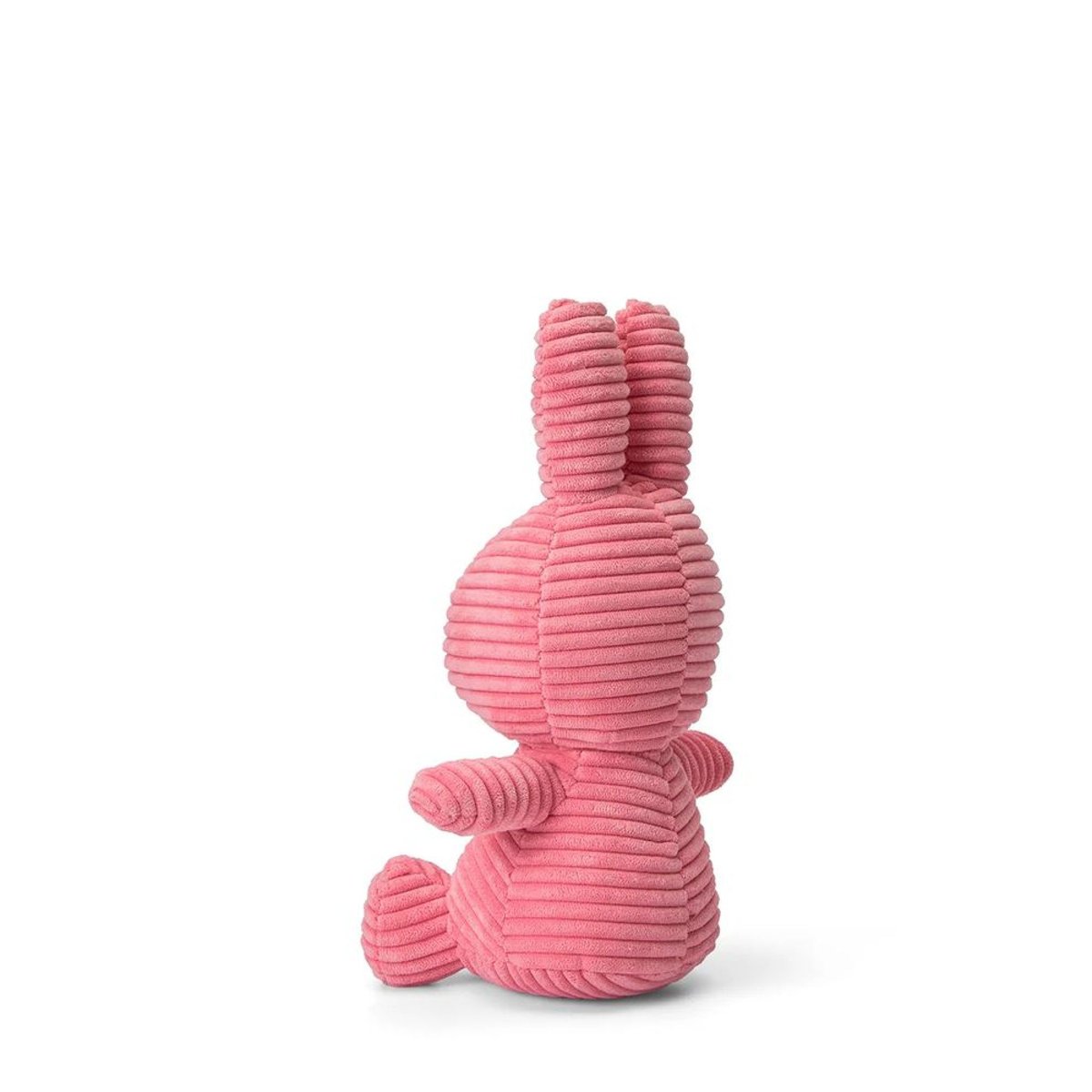Peluche lapin Miffy velours côtelé éco rose, BON TON TOYS