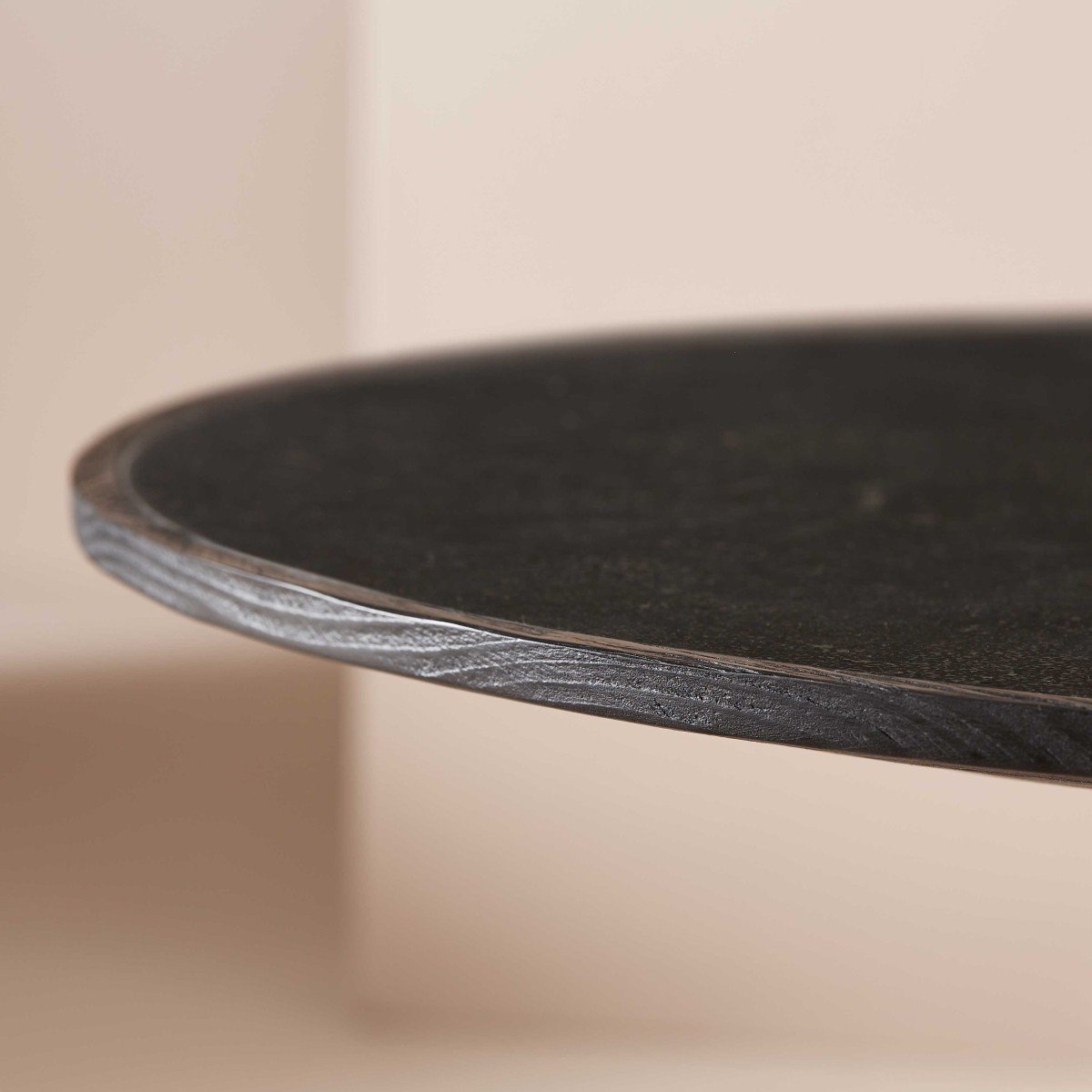 Table basse en chêne et pierre bleue L70 cm - MAFRA bois clair, SIGNATURE