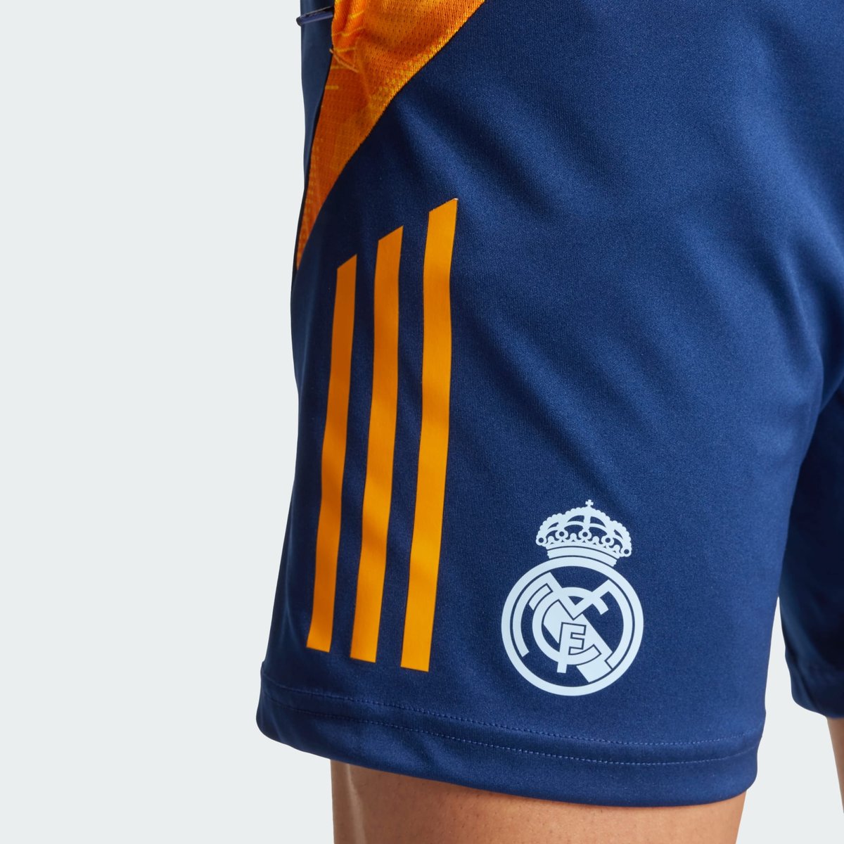 Short d'entraînement Real Madrid Tiro 24 Competition team navy blue 2 / crew orange / glow blue, adidas Performance