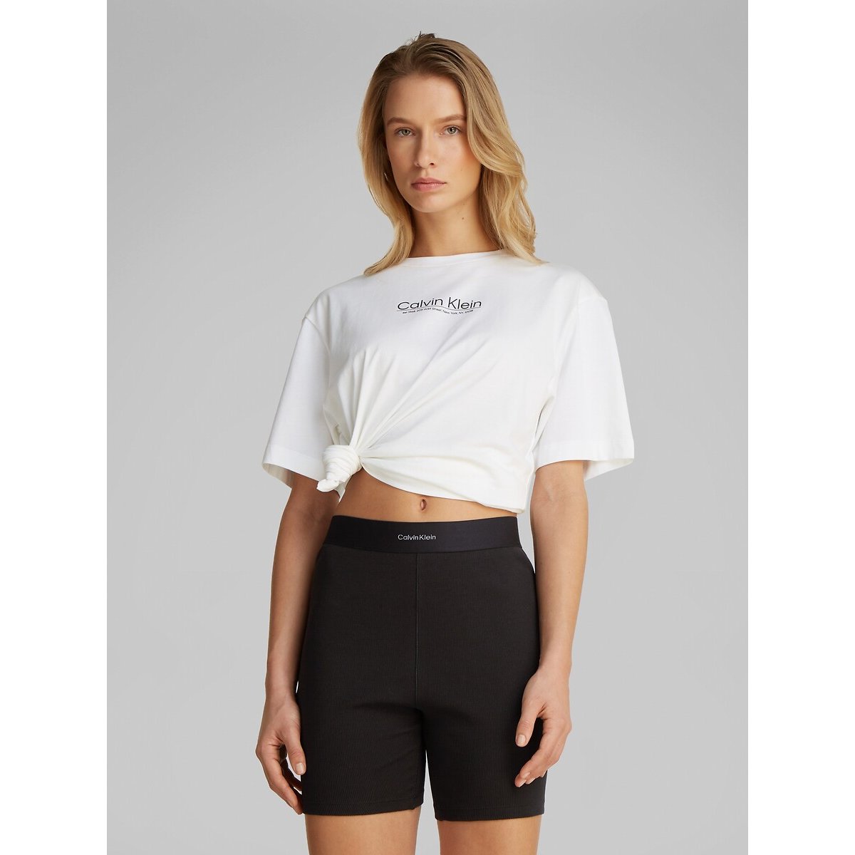 Ribbed Cycling Shorts, Cotton Stretch Rib 90006527, CALVIN KLEIN UNDERWEAR