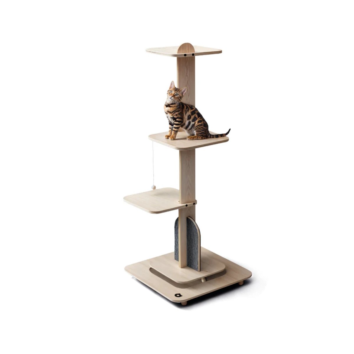 Arbre à chat en bois Joly Tower beige, MAMAPETZ