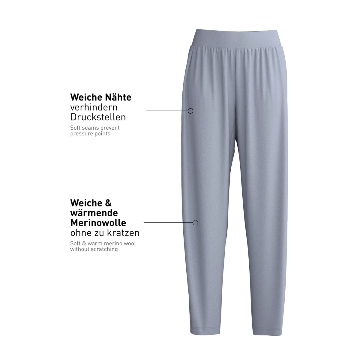 Lyocell DEEPSLEEPWEAR WARMING gris passat, CALIDA