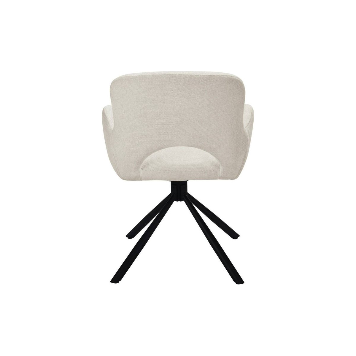 Chaise pivotante COZAL beige clair et noir, RECOLLECTION