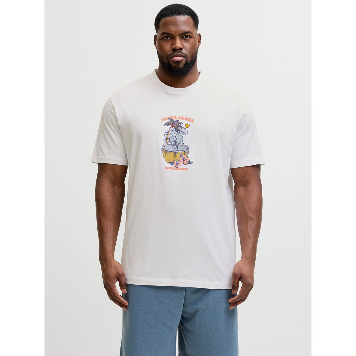 T-Shirt bright white, JACK & JONES