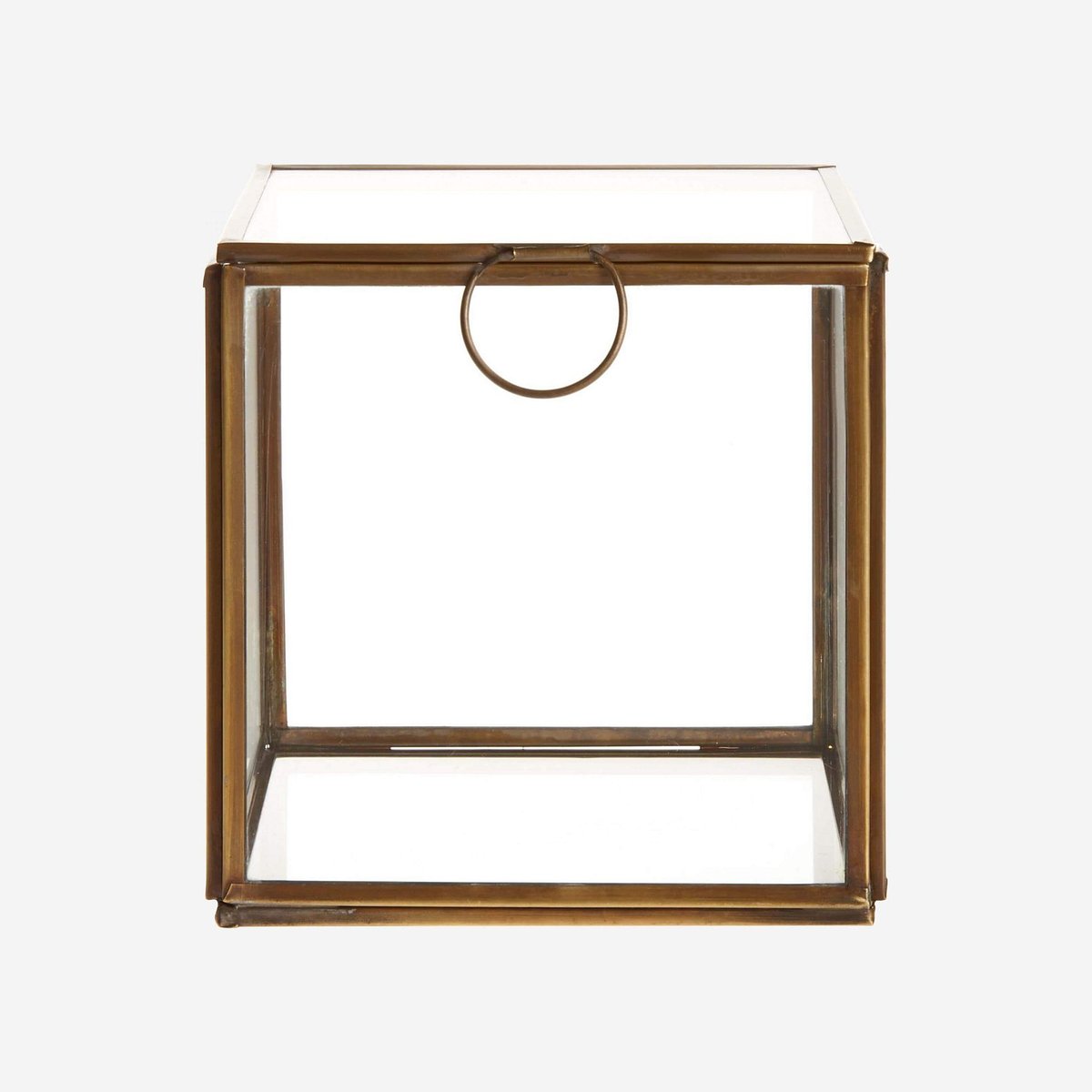 Boîte verre ELISABETH doré, HABITAT