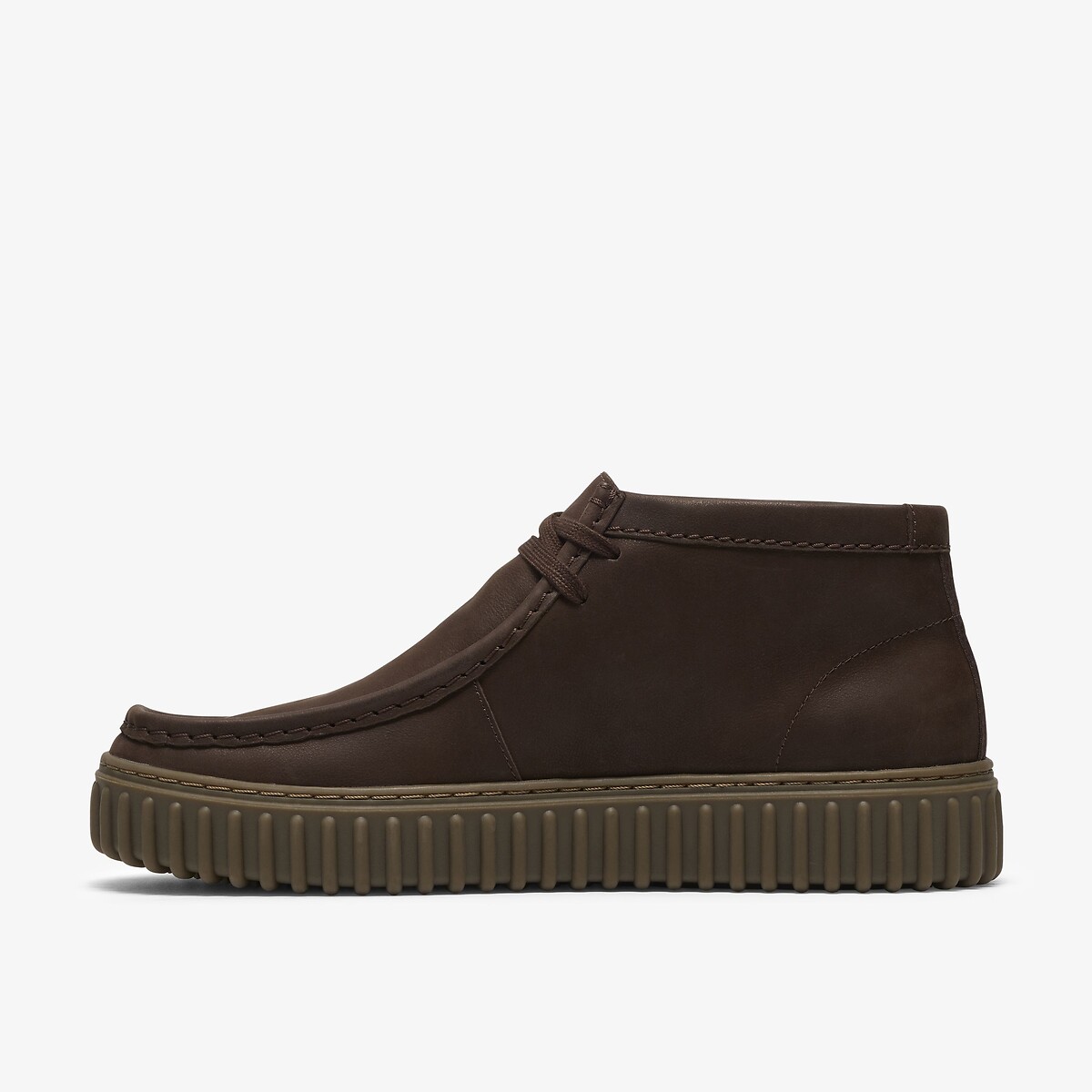 Chaussures montantes en cuir suède, TORHILL HI marron foncé, CLARKS