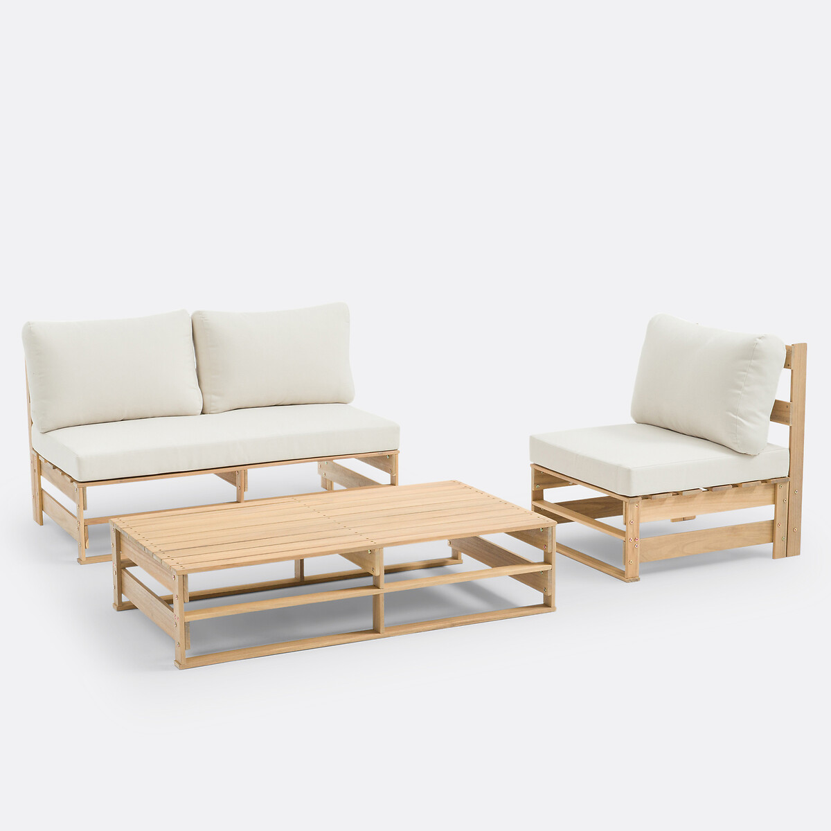Fauteuil de jardin en acacia, Pavia acacia, LA REDOUTE INTERIEURS