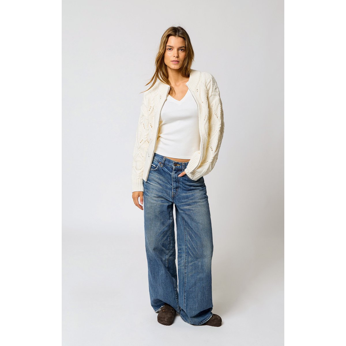 Gilet Molly - HILLPOINT ecru, BANANA MOON