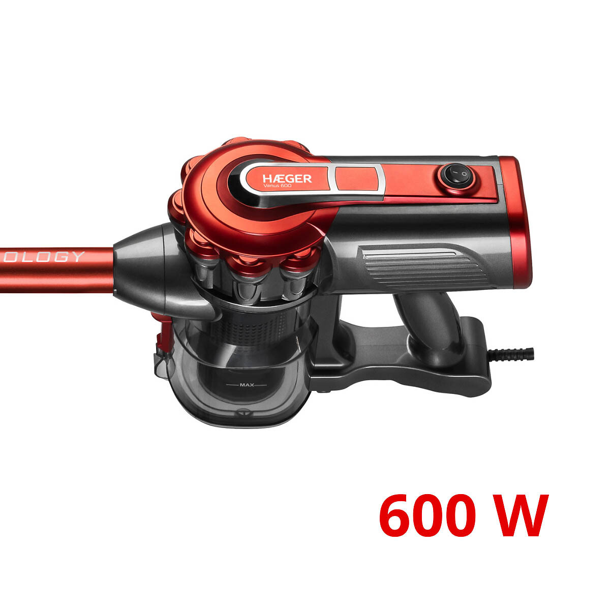 Aspirador vertical Venus 600, HAEGER vermelho, HAEGER