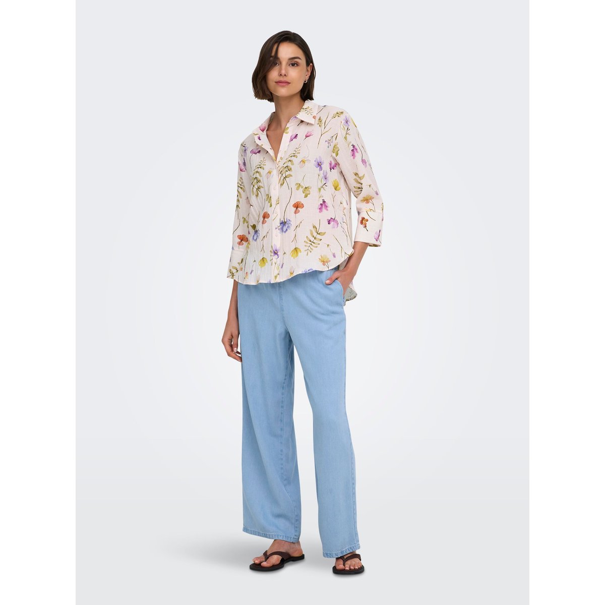 Pantalon light blue denim, JDY