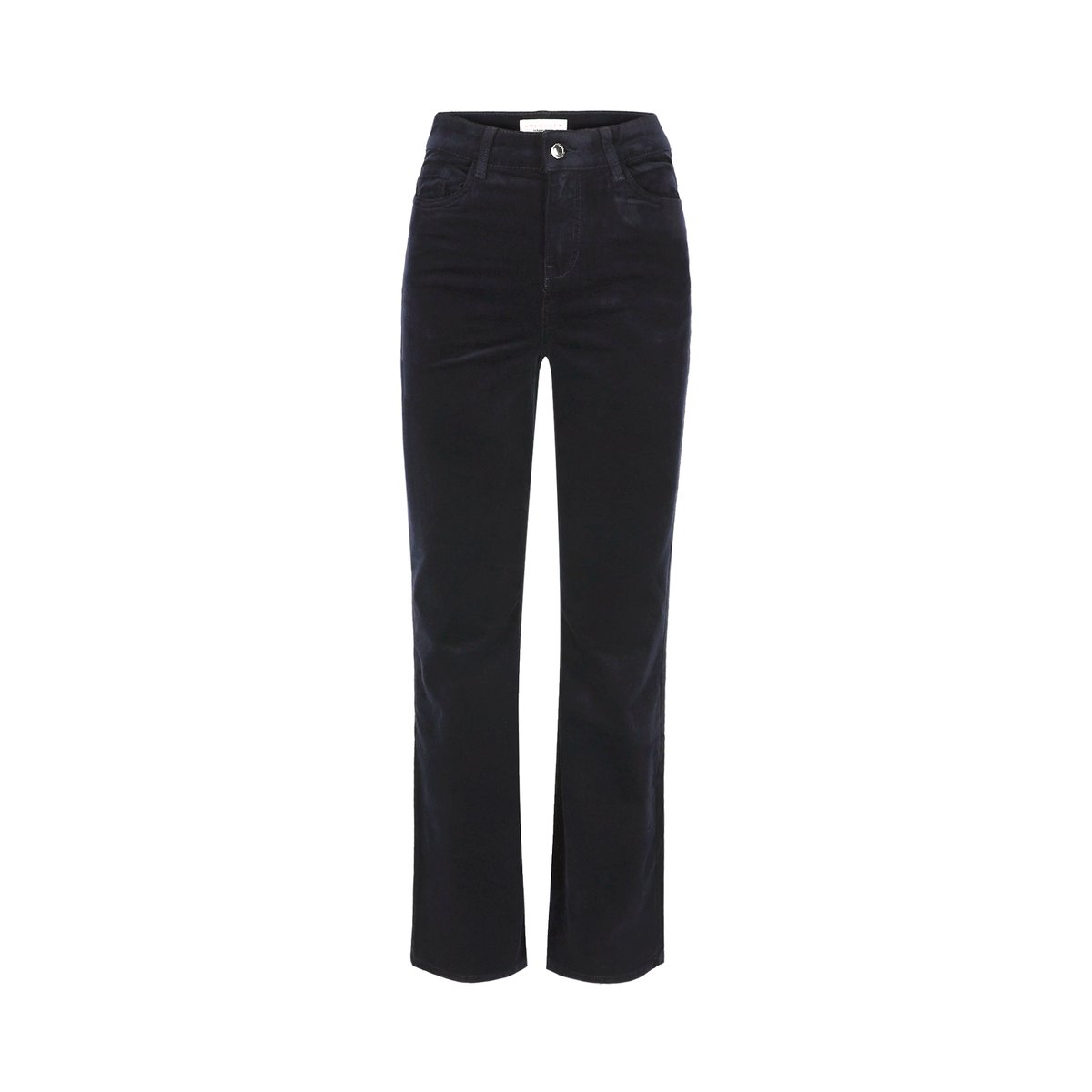 Pantalon bootcut taille haute bleu marine, LOLALIZA