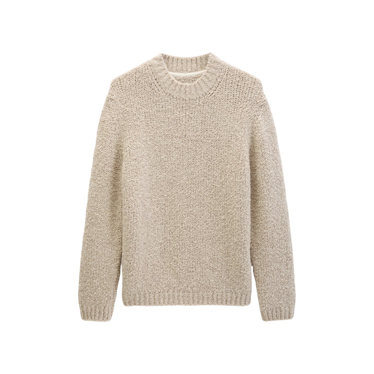 Pull oversize en mélange de laine vierge douce beige, MARC O'POLO