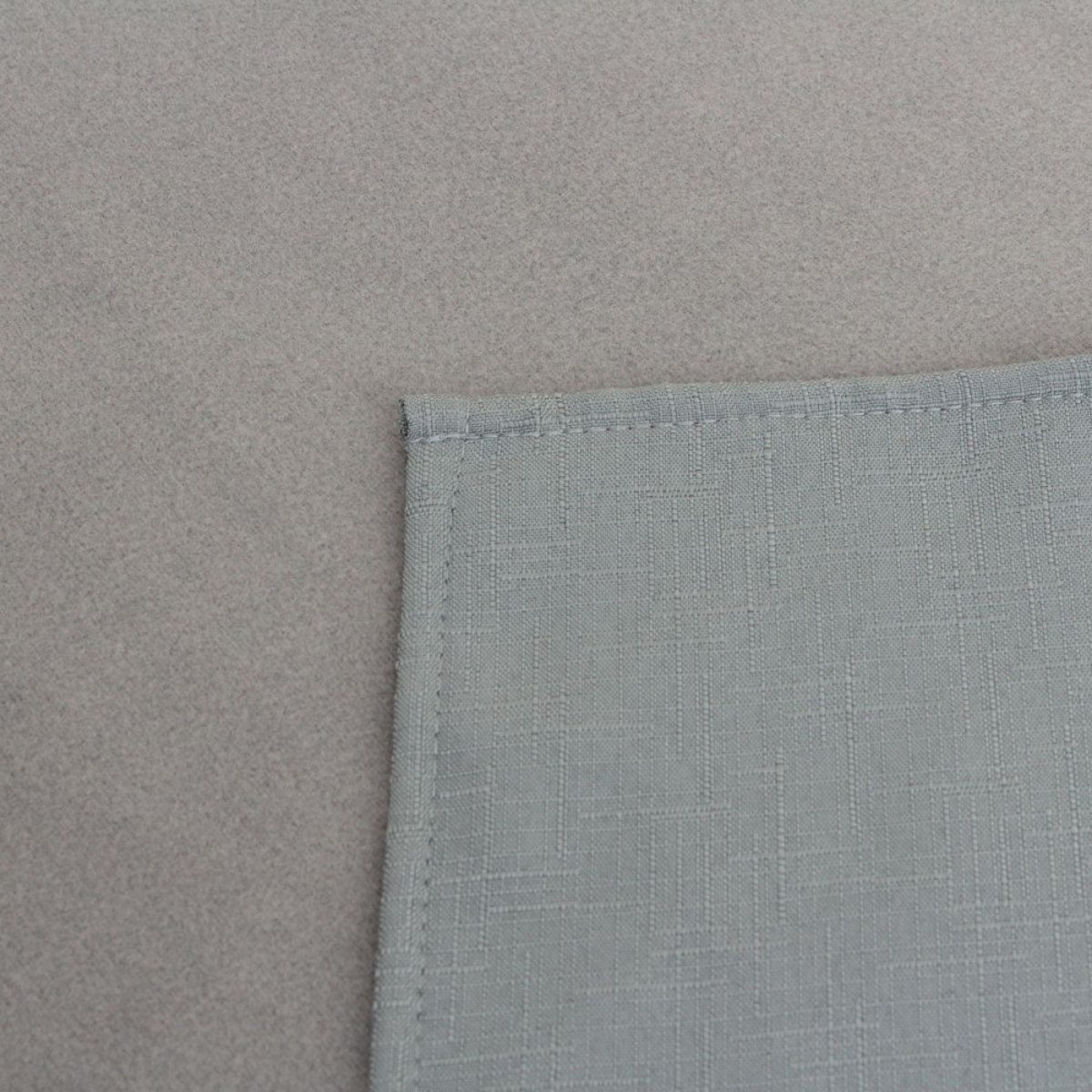 Rideau obscurcissant et thermique effet lin 140x240cm gris, ORNAMI