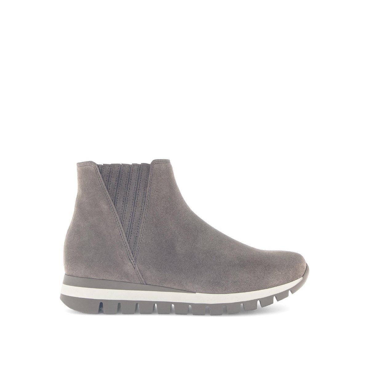 Bottines en cuir à talon compensé marron, GABOR