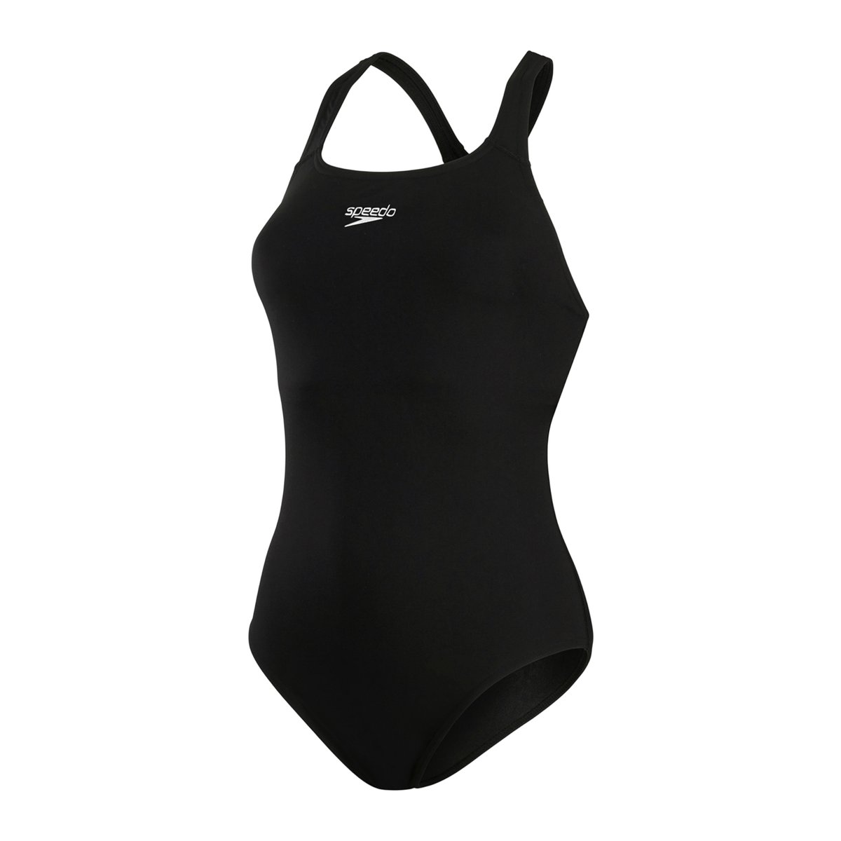 Maillot de bain 1 pièce uni KICKBACK noir, SPEEDO