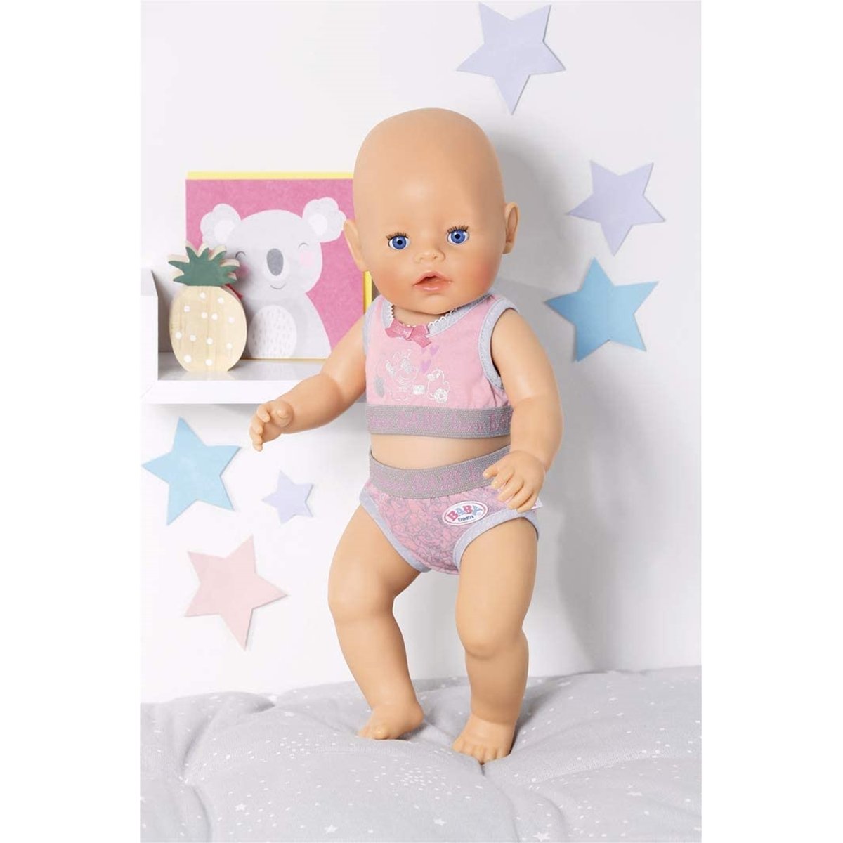 Baby born Sous-vêtements rose 43 cm rose et gris, ZAPF CREATION