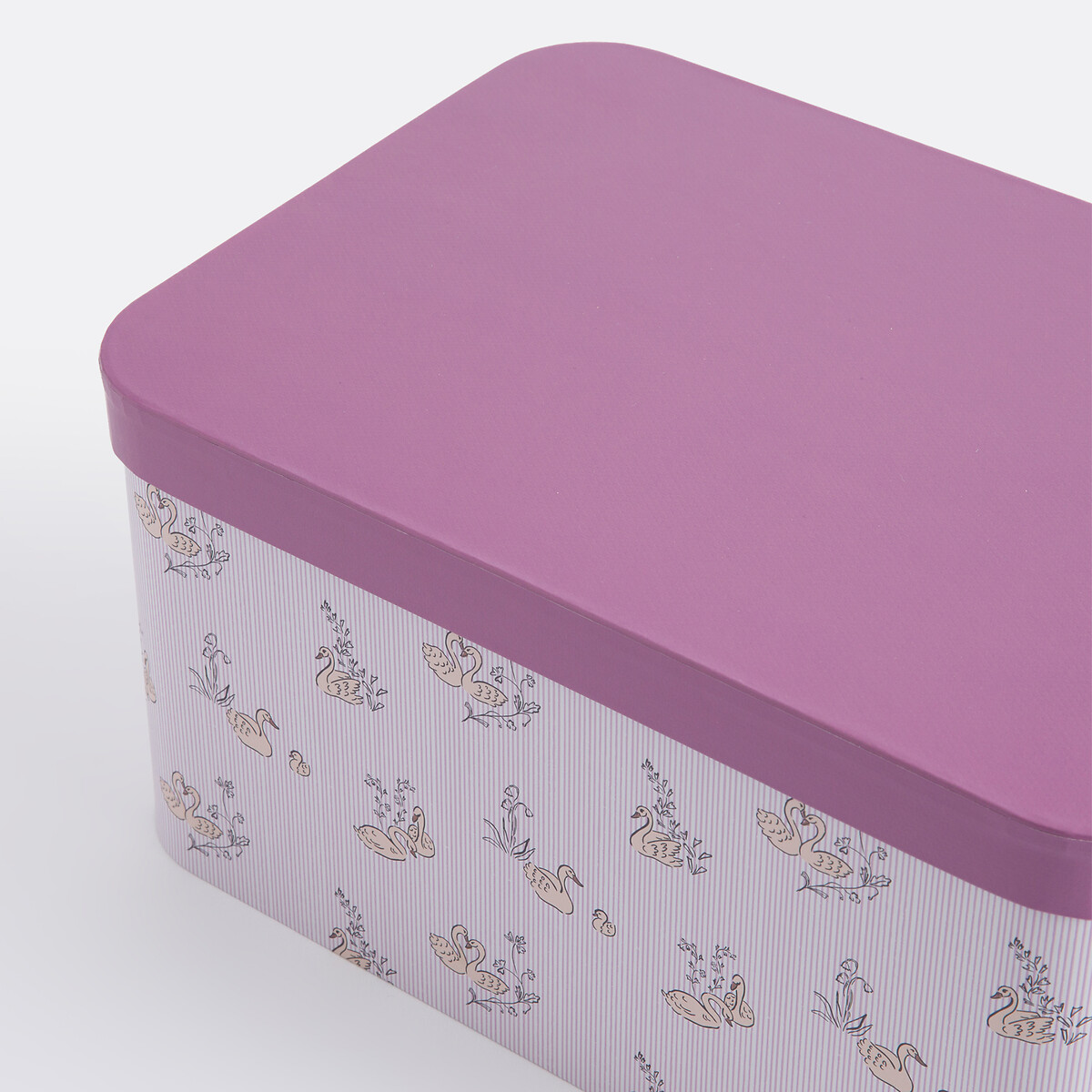 Lot de 2 boîtes de rangement en carton, Swan imprimé, LA REDOUTE INTERIEURS