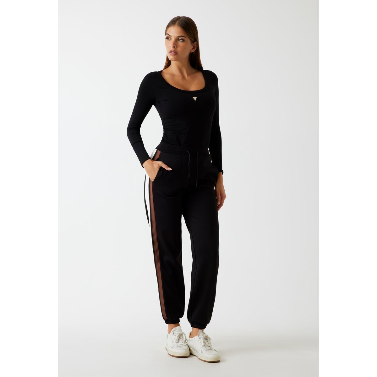Body En Jersey noir, GUESS
