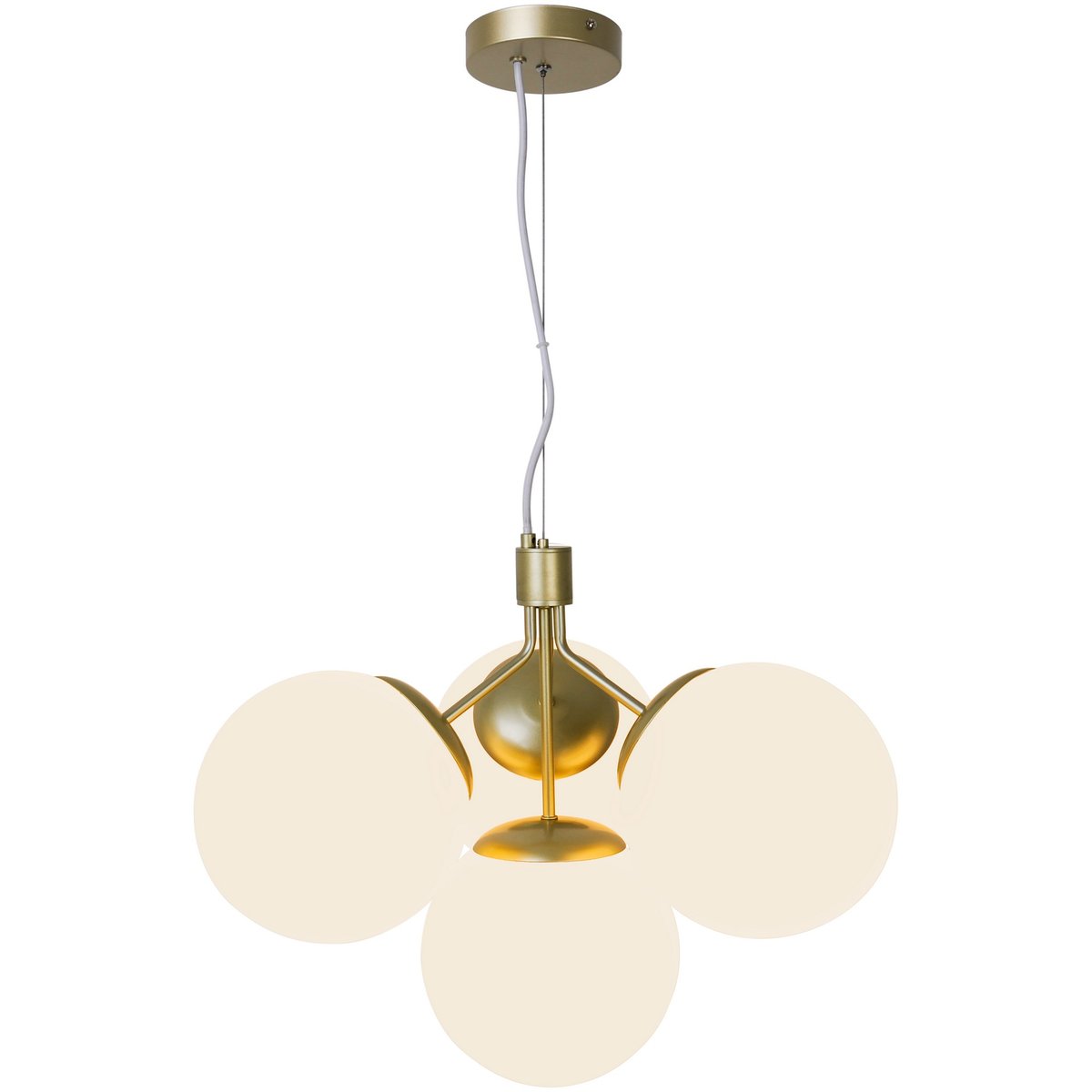 Suspension moderne en verre, IVONA 4-Spot doré, NORDLUX
