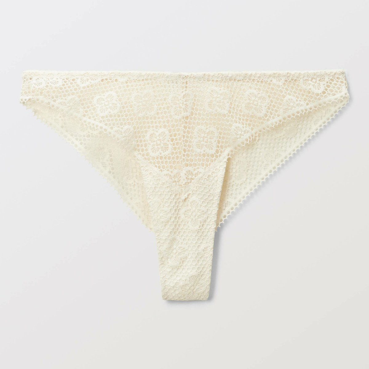 Tanga LOUISE en dentelle shantung, MONOPRIX