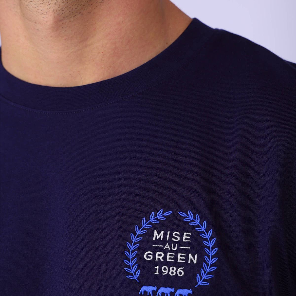 T-shirt Elyias bleu marine, MISE AU GREEN
