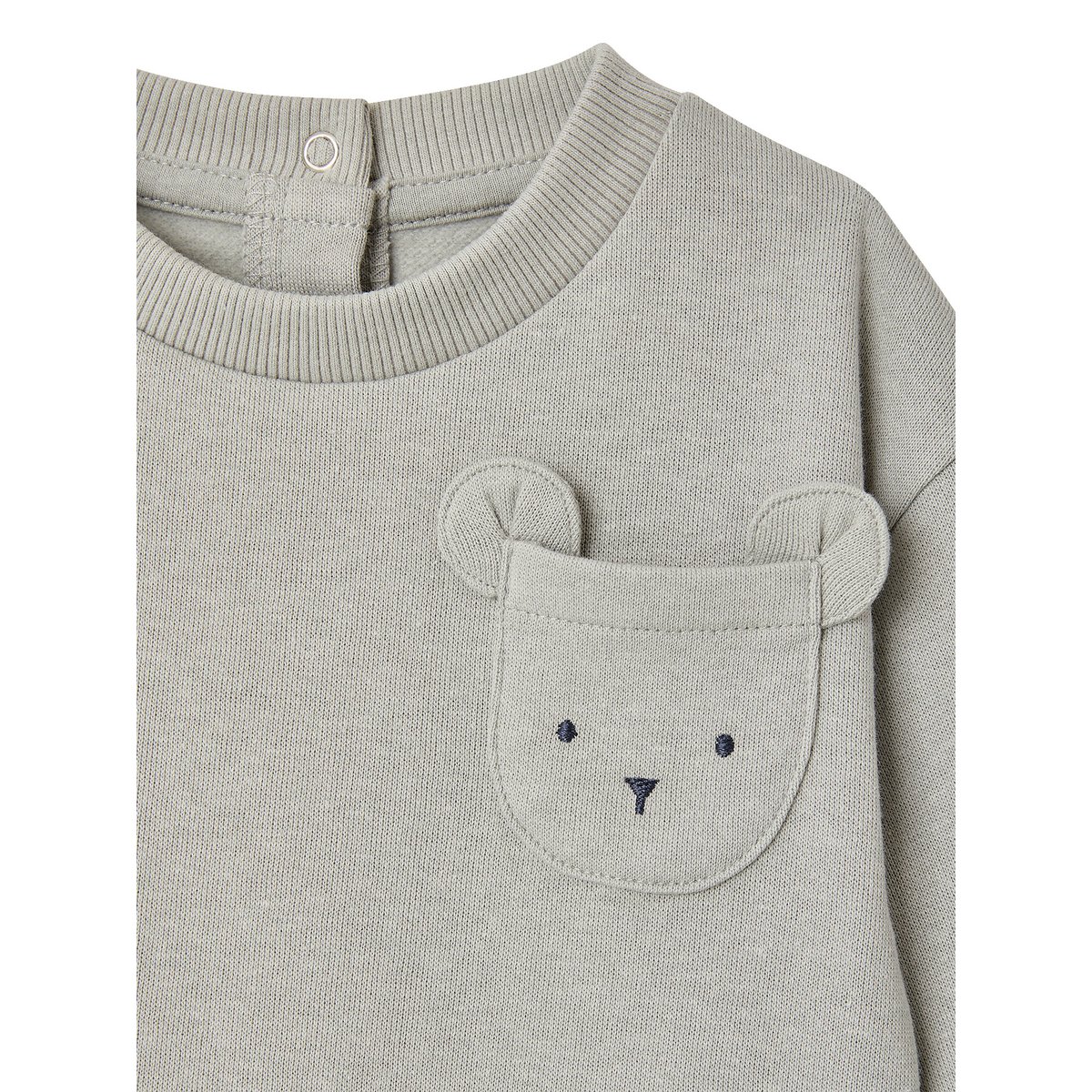 Ensemble sweat et pantalon naissance bleu glacier, VERTBAUDET
