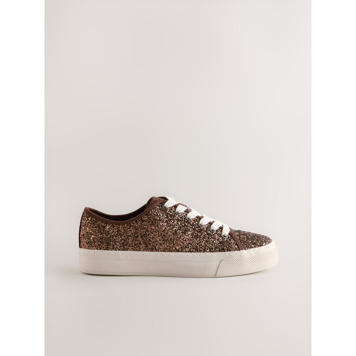 Baskets à lacets pailletées forever comfort® paillettes bronze, NEXT