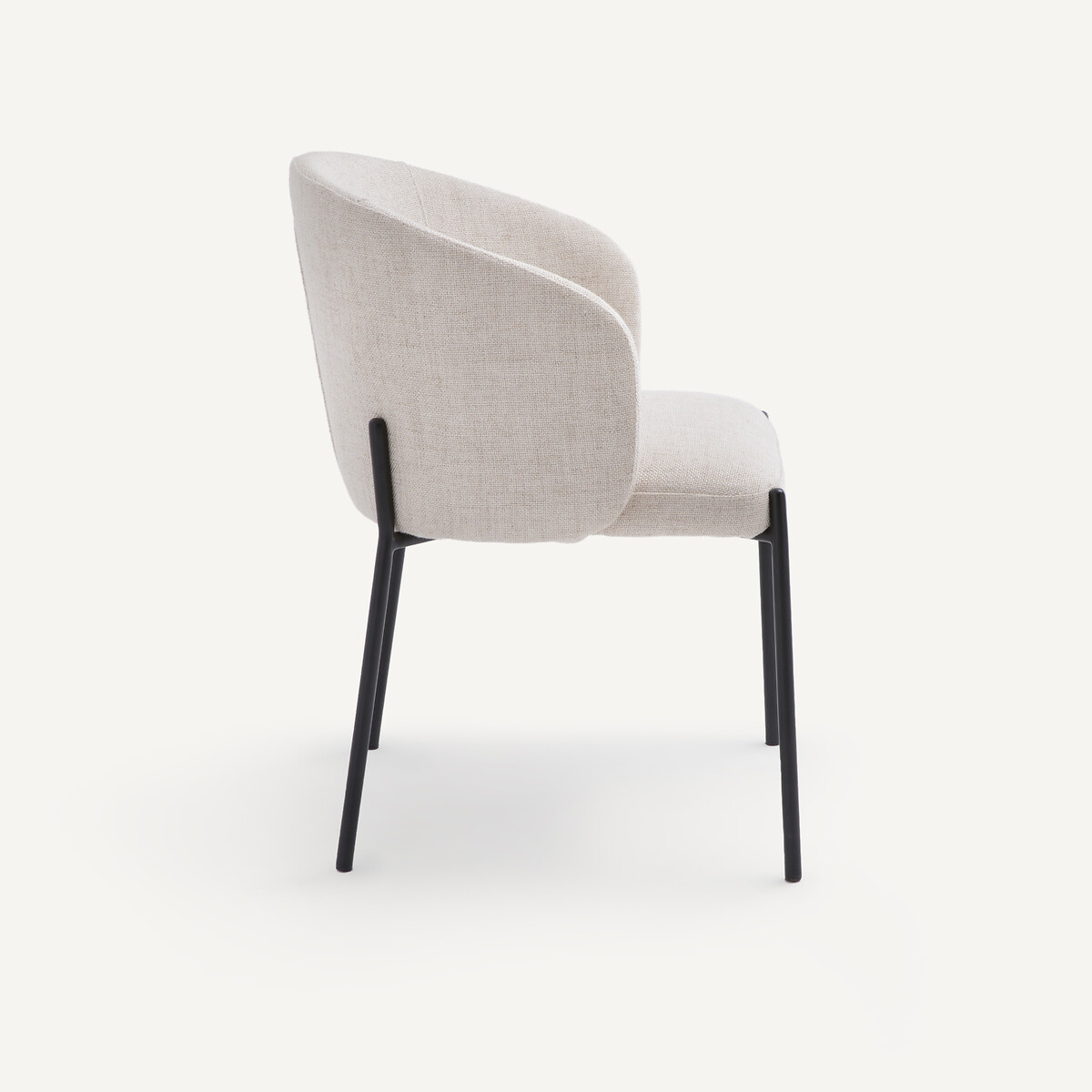 Fauteuil de table tissu chiné, Kinna ficelle, AM.PM