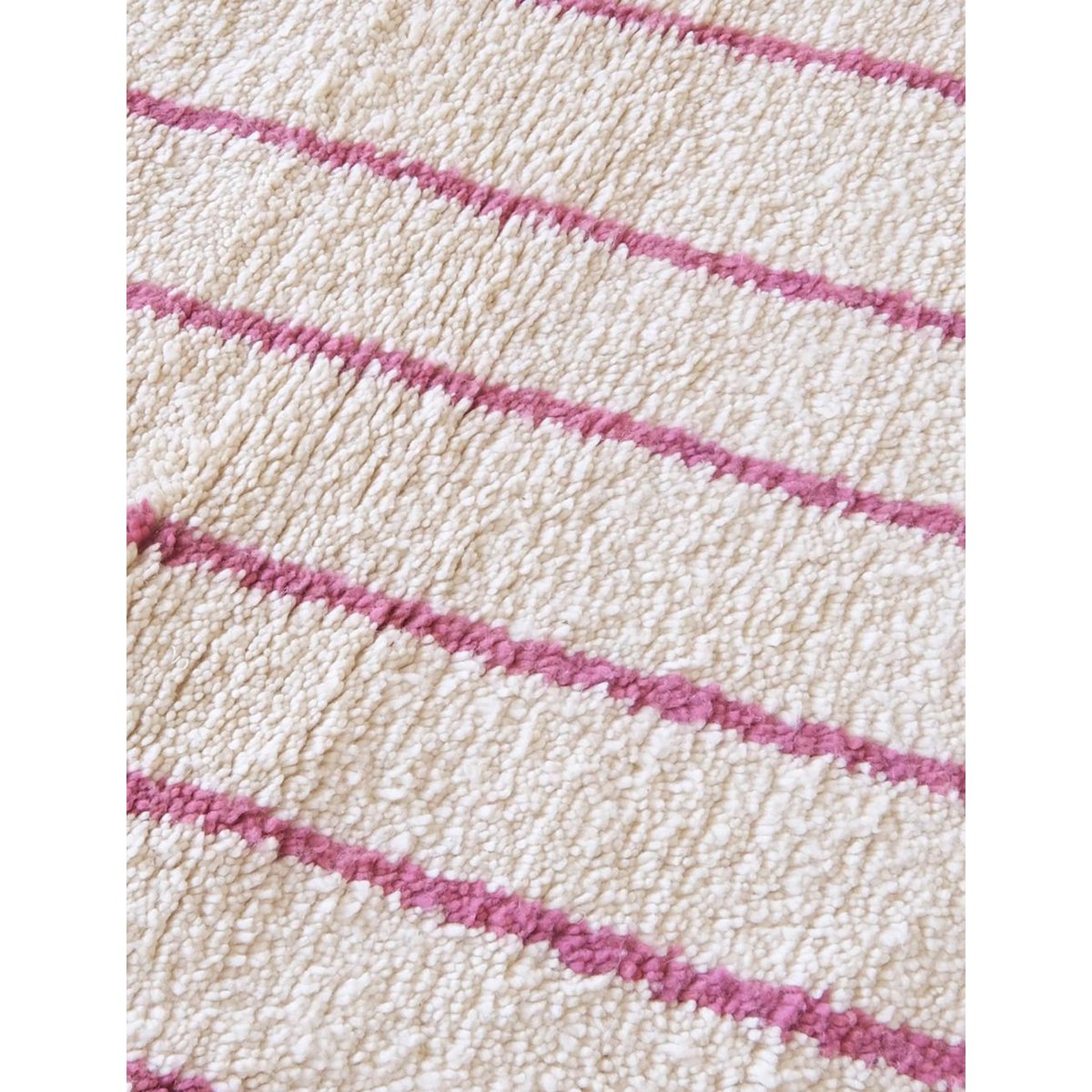 Tapis berbère marocain pure laine rose poudrée, AFK LIVING