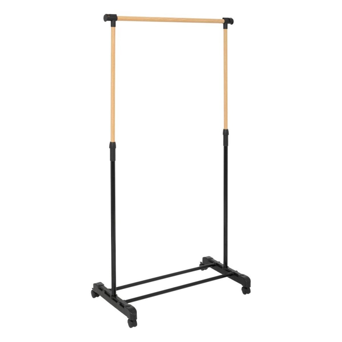 Portant à Vêtements Extensible Effet Bois noir, ATMOSPHERA
