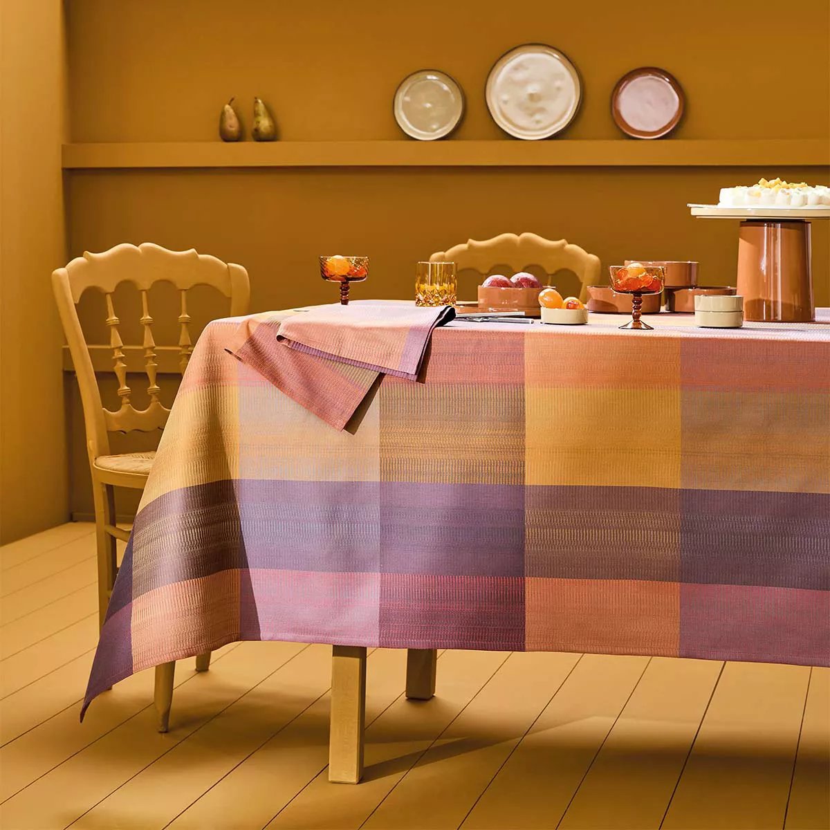 Nappe pur coton MILLE ECOSSAIS velvet, GARNIER THIEBAUT