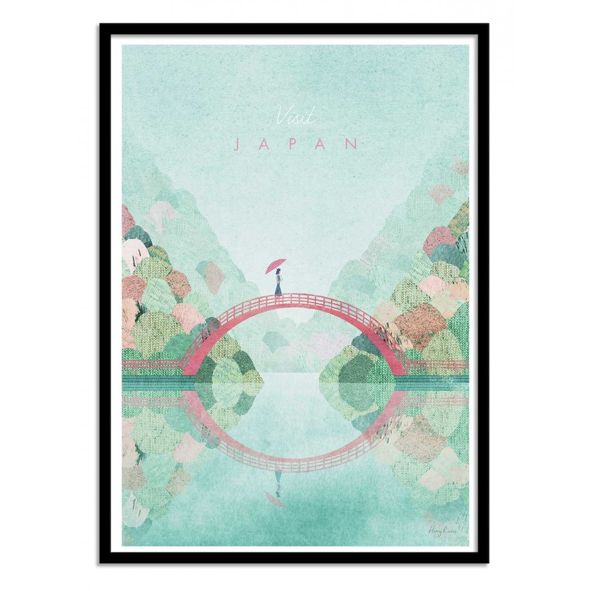 Affiche d'art - Visit Japan Version 2 - Henry Rivers affiche d'art, WALL EDITIONS
