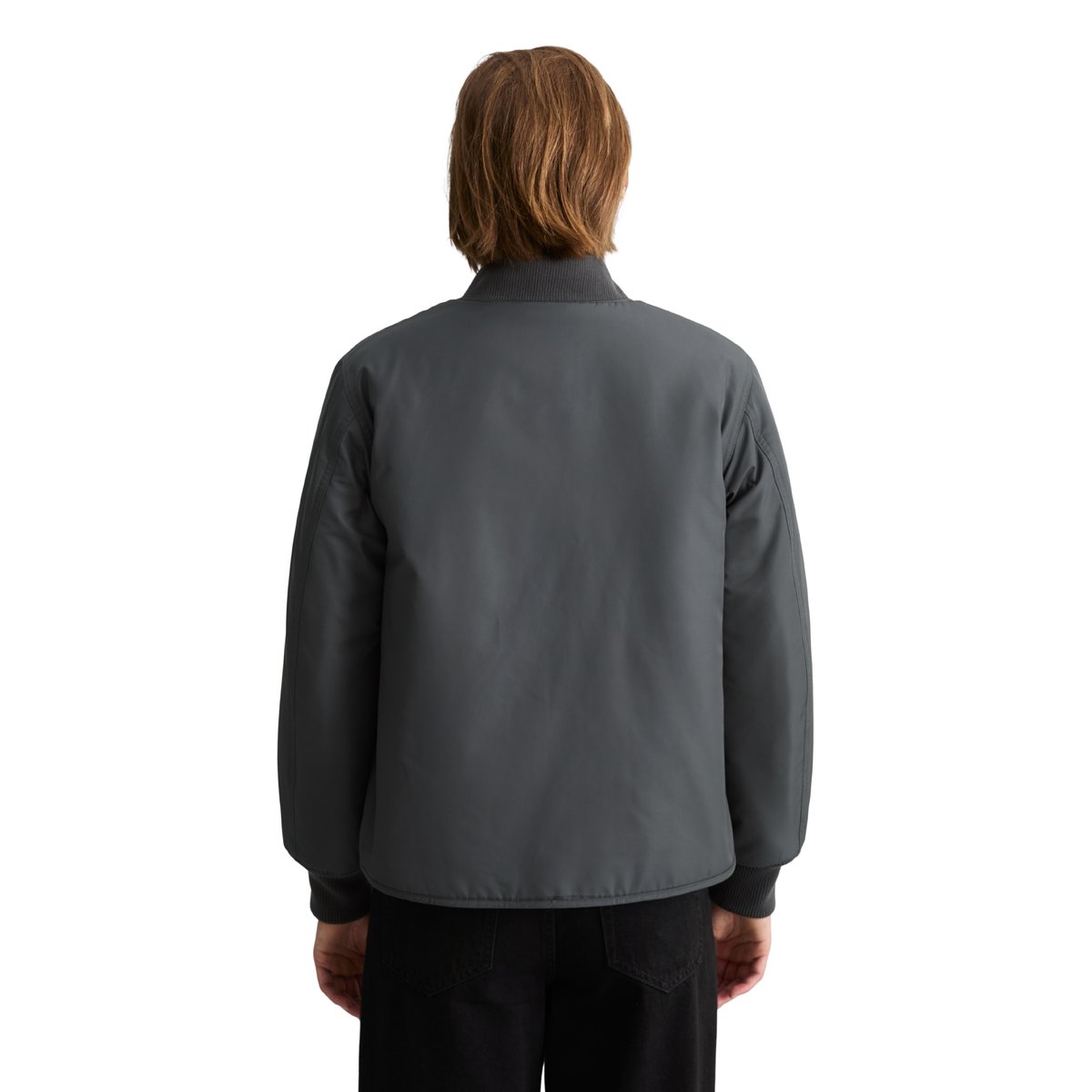 Blouson réversible coupe classique en polyester recyclé gris, MARC O’POLO DENIM