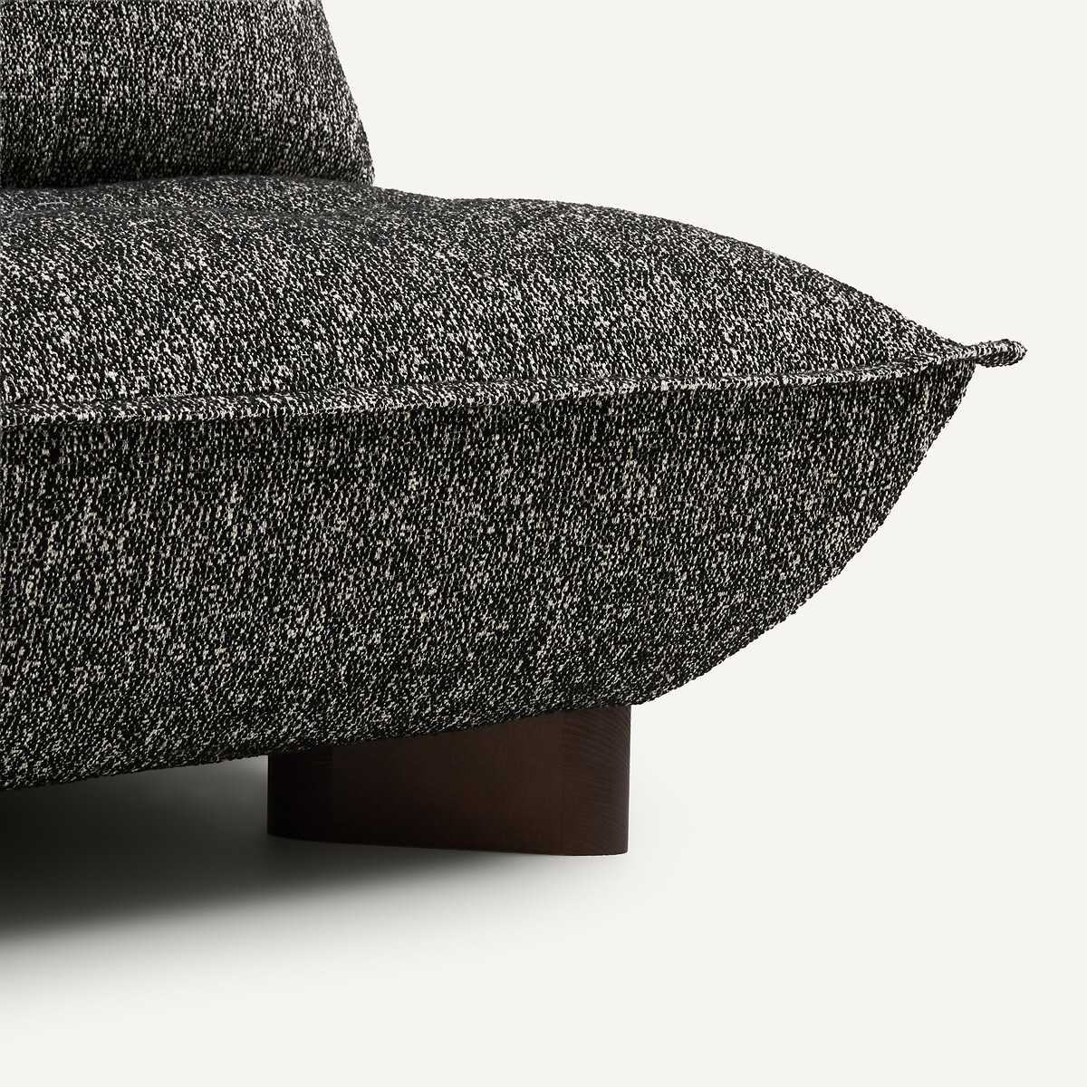 Banquette modulable, en bouclette, KAORI noir, AM.PM